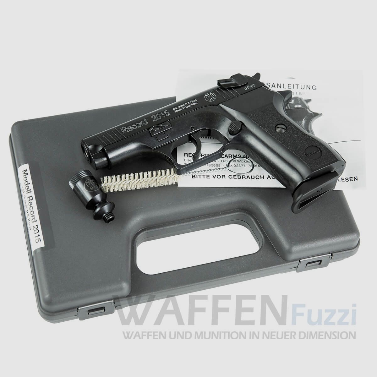 Record Mod. 2015 pistola a salve 9mm brunita, immagine 7 di 7