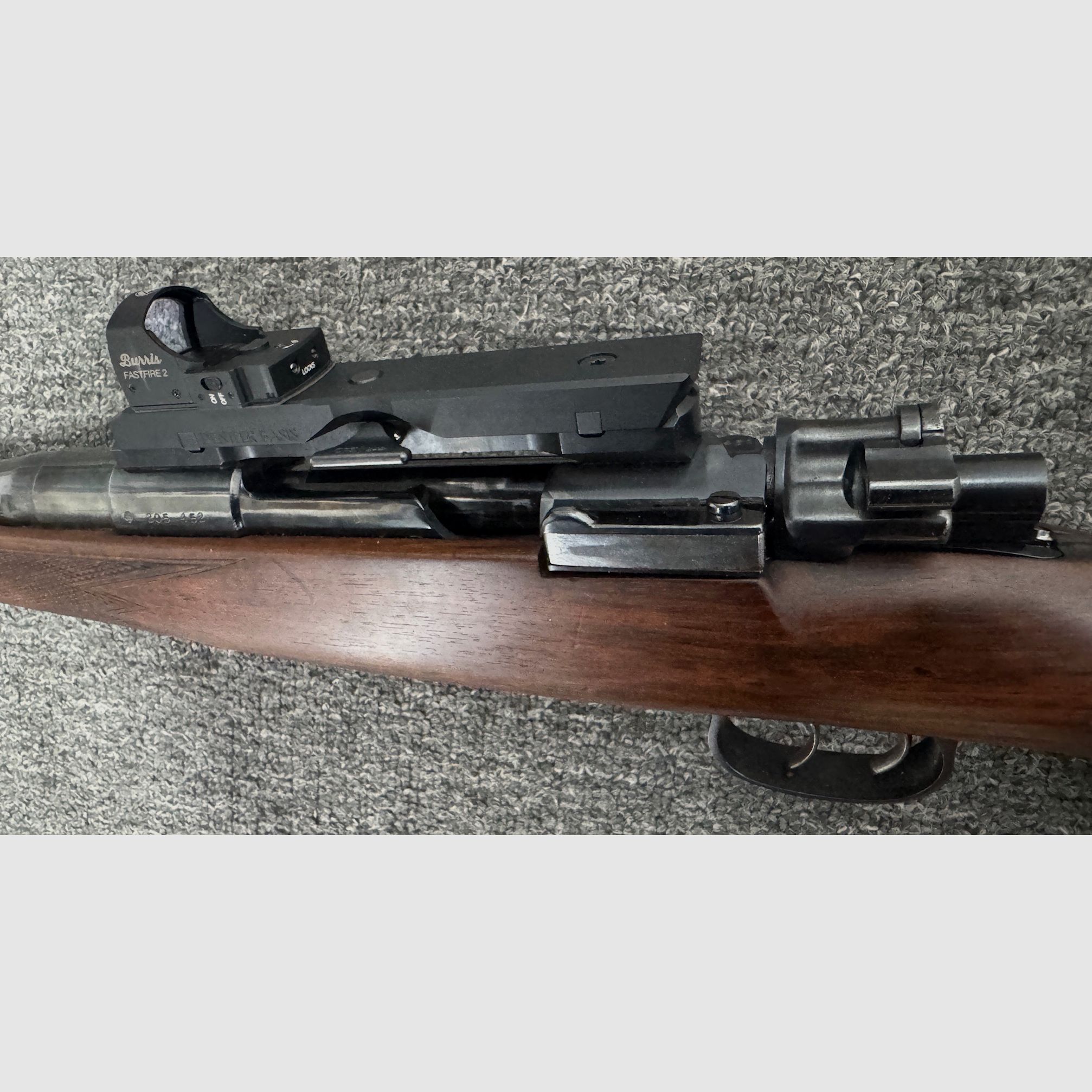 98 system 7x64 + Burris Fastfire2 na Dentler