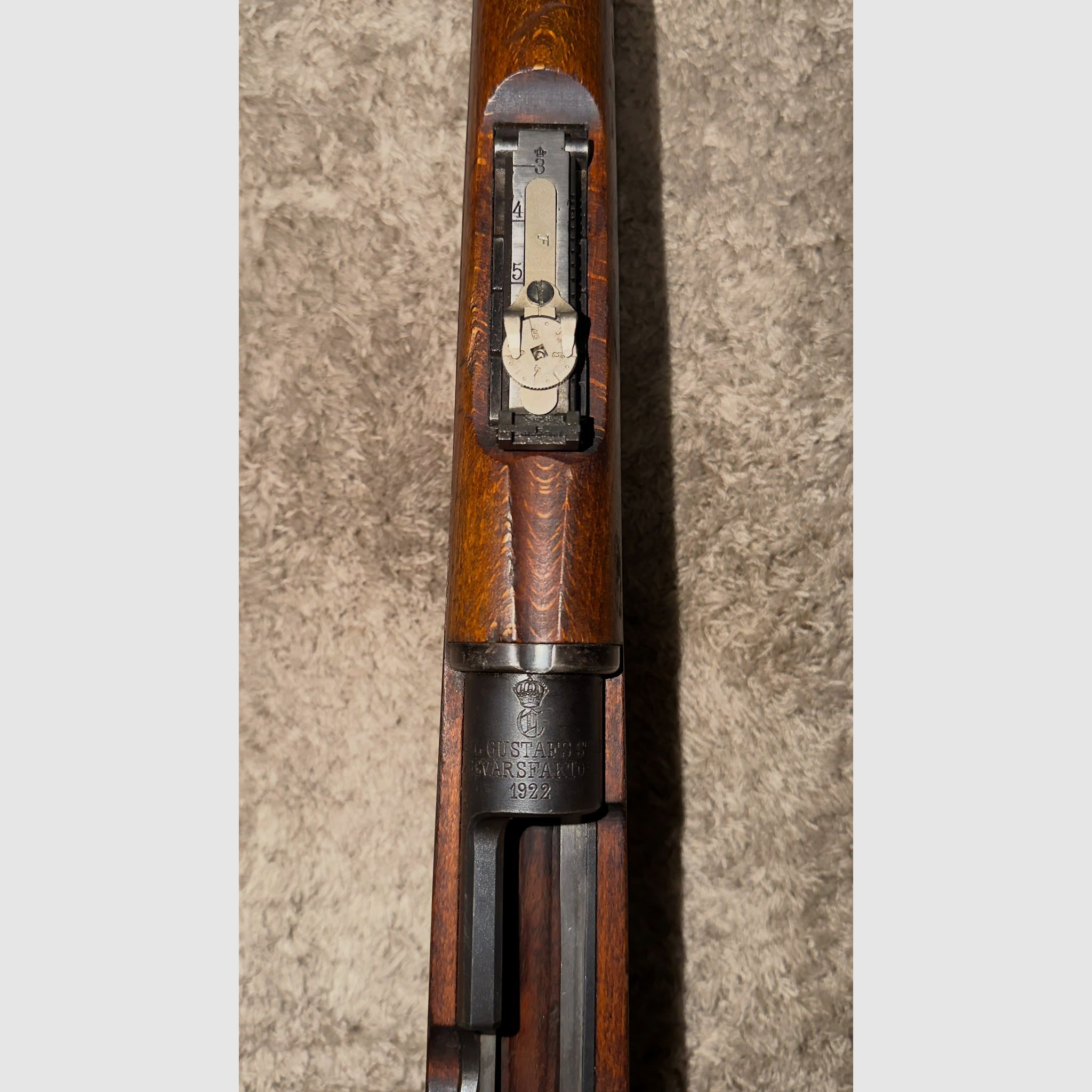 Schwedischer Mauser m/96 Infanteriegewehr – Carl Gustafs 1922 – Kal. 6,5x55 SE – Originalzustand, Bild 7 von 7