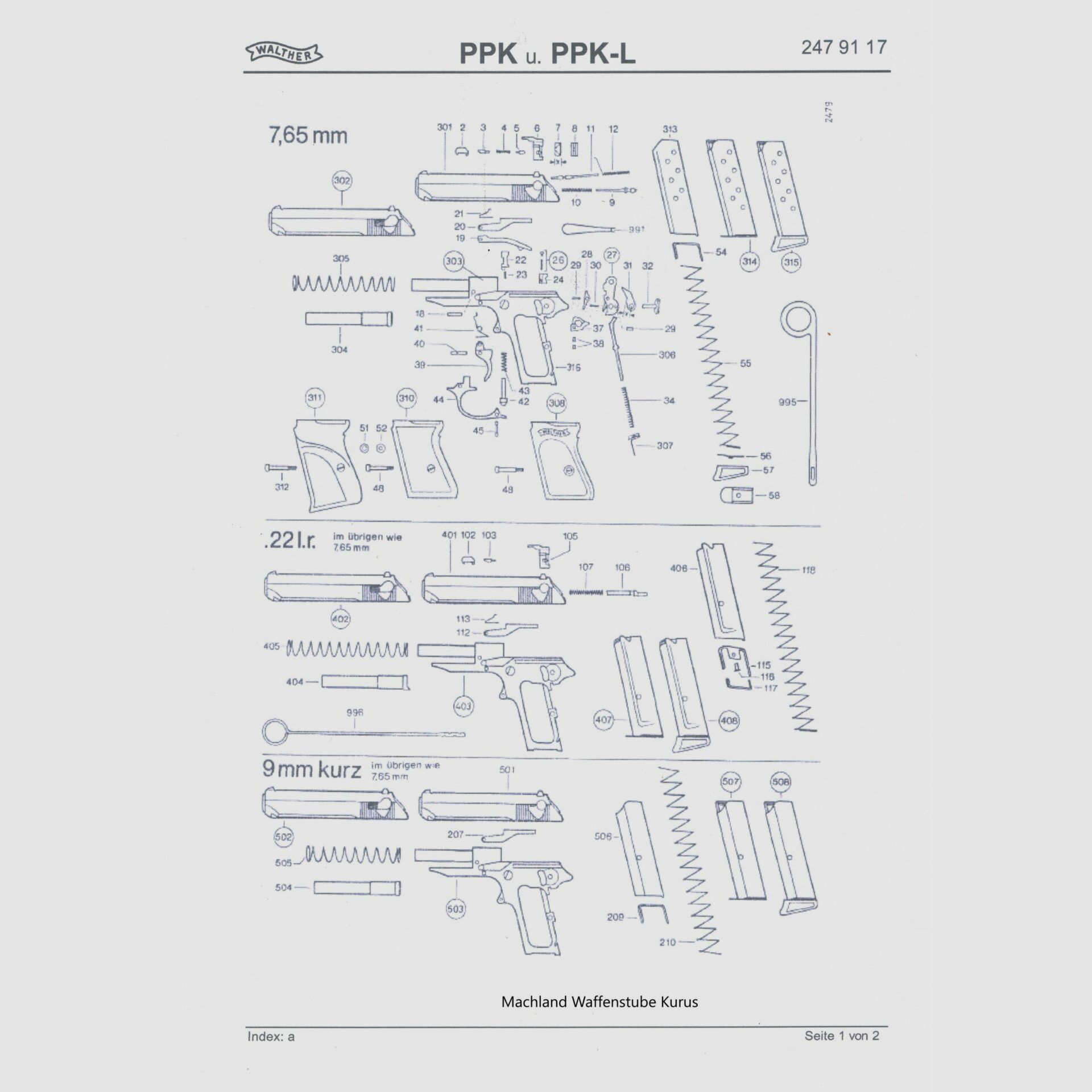 Walther PPK und PPK-L -1, Bild 1 von 2