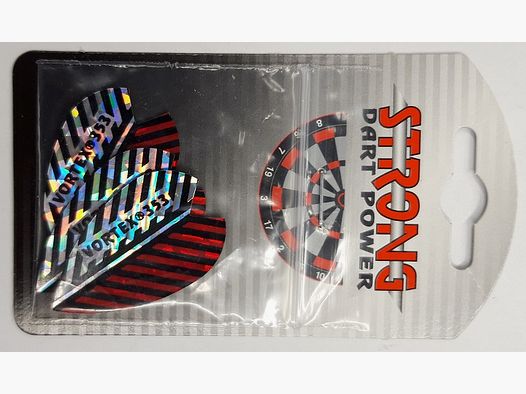 Dartpoint Flights Vortex 353 rot/silber Dart & Zubehör