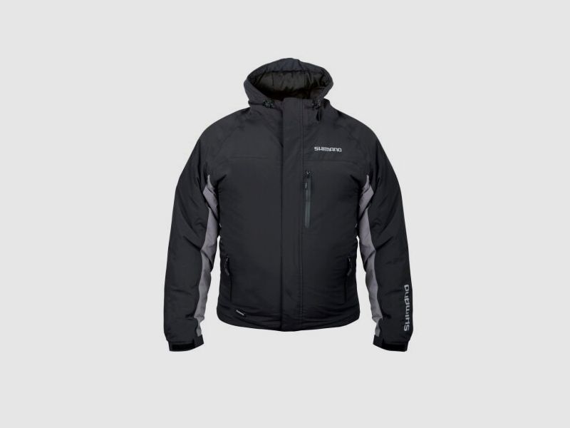 Chaqueta de Lluvia Shimano Forrada Negra / Verde