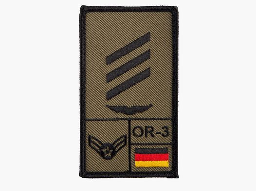 Café Viereck Café Viereck Rank Patch Hauptgefreiter Luftwaffe oliv