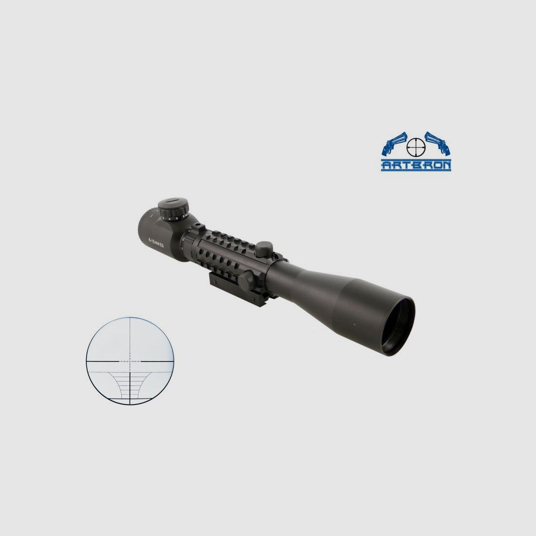 Bosile 6-12x44 Tactical riflescope with illuminated reticle