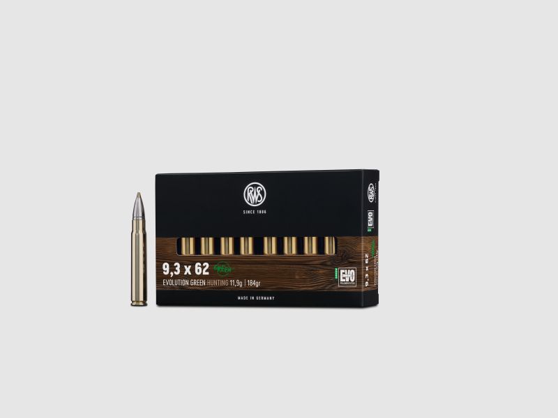 RWS 9,3x62 Evolution Green 11,9g 184gr