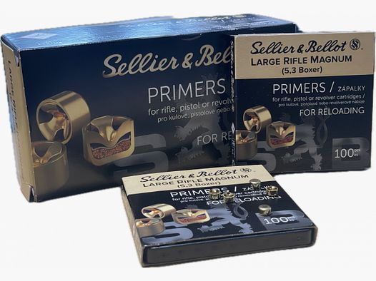 SELLIER & BELLOT ZÜNDHÜTCHEN - LARGE RIFLE MAGNUM 5,3 - BOXER - 1000 STÜCK