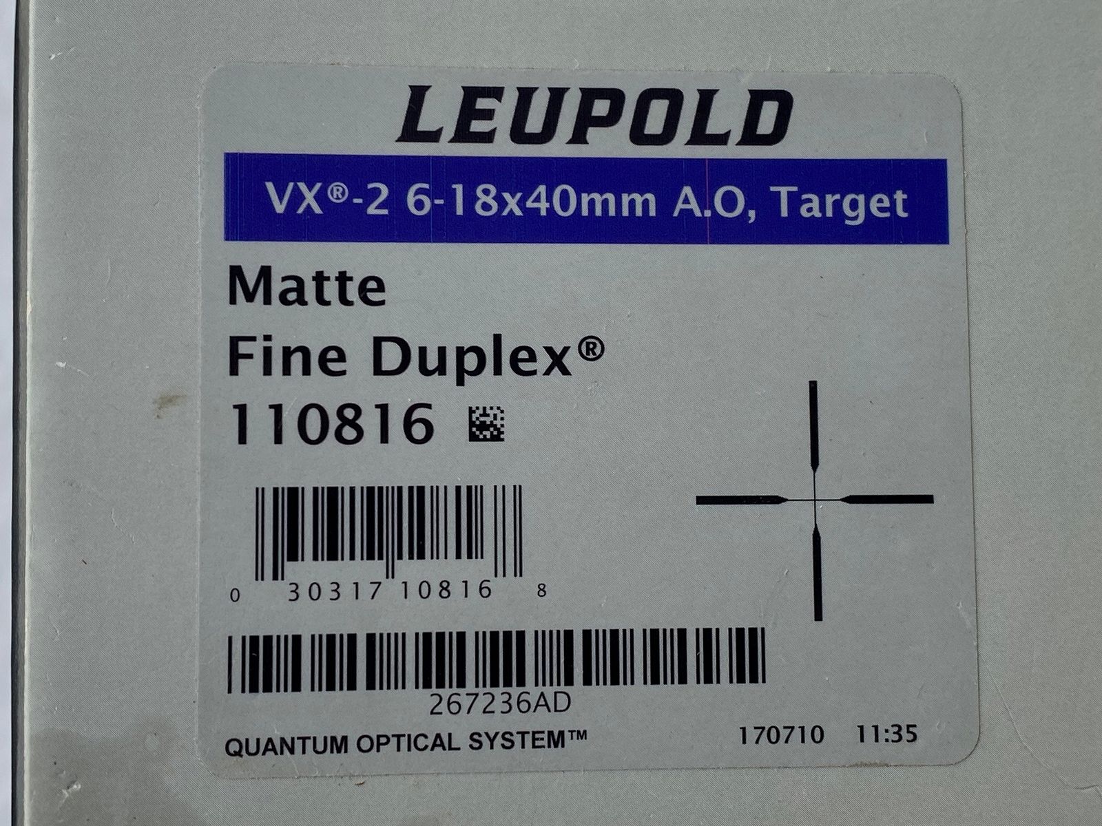 Leupold  VX 2  6-18  x40 Target