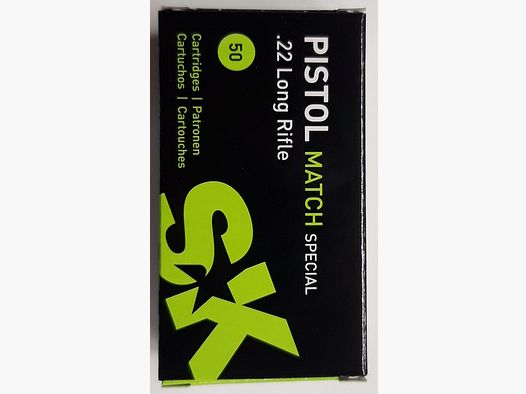 SK-Munition Pistol Match Spezial .22 l.r. KK-Patronen