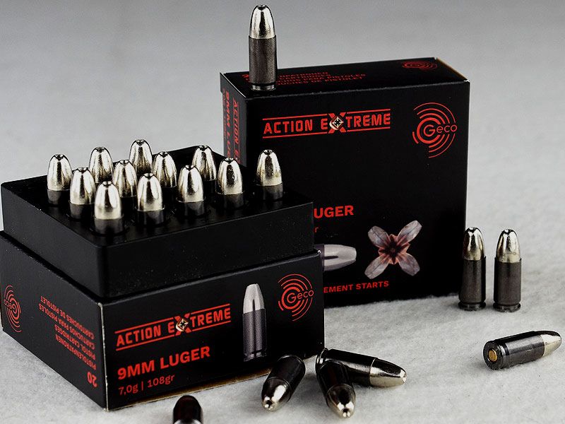GECO 9 mm Luger, Action EXTREME 108 grs 1 opakowanie (20 strzałów po 1,495 €*)