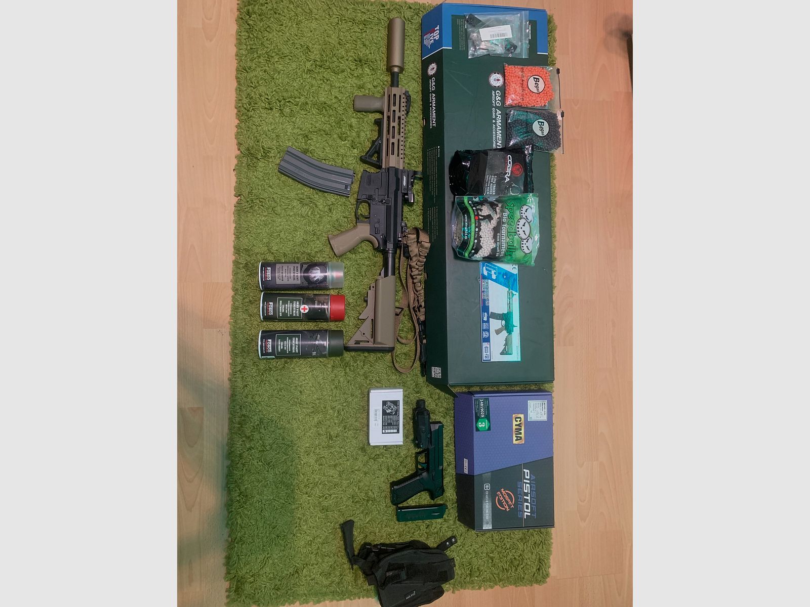 G&G CM16 Raider 2.0 - Desert Tan - Als nieuw (S-AEG, 1,5J)