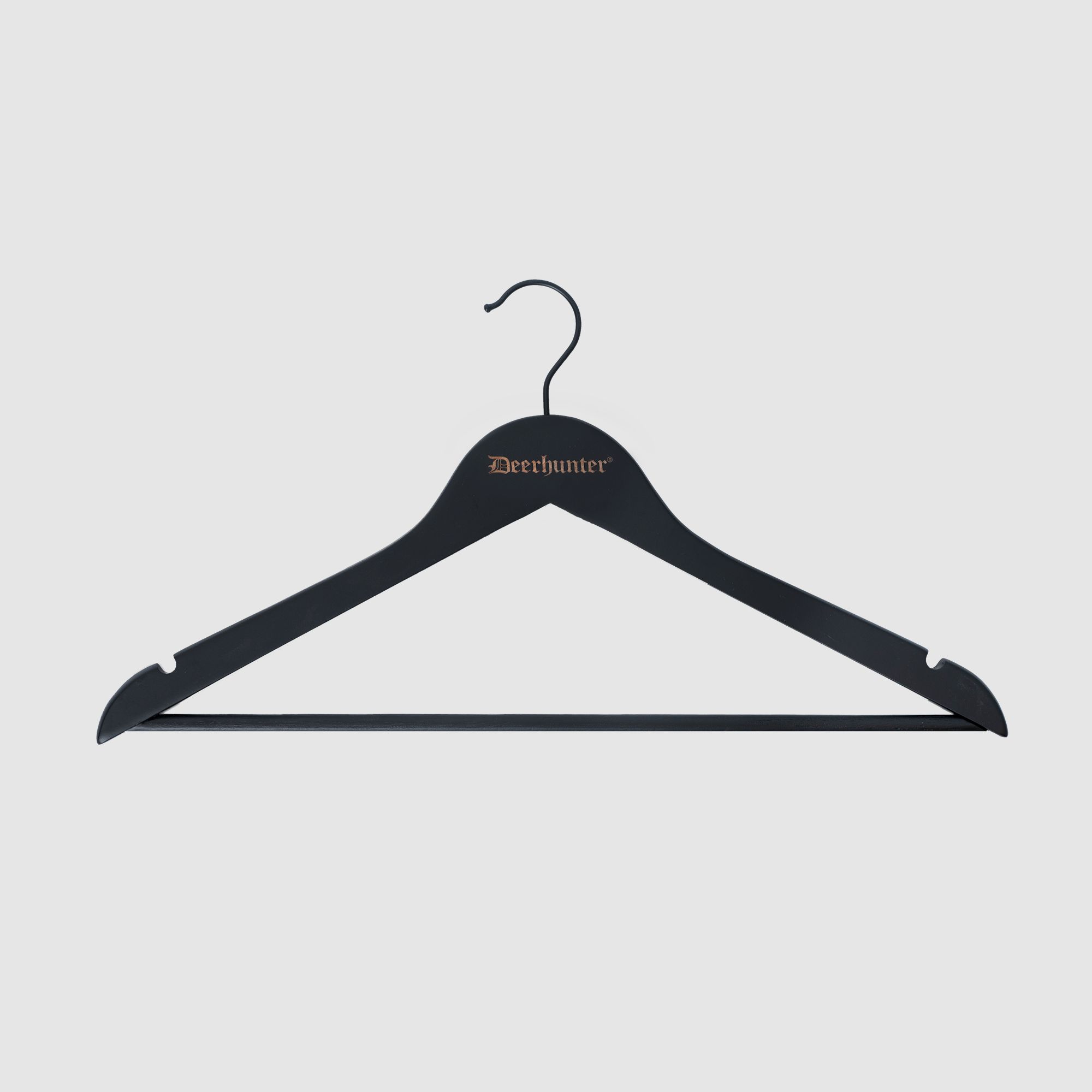 Deerhunter Holzbügel SCHWARZ mit DH-Logo 1,2 CM