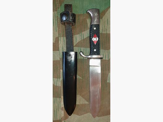 HJ hiking knife complete with sheath