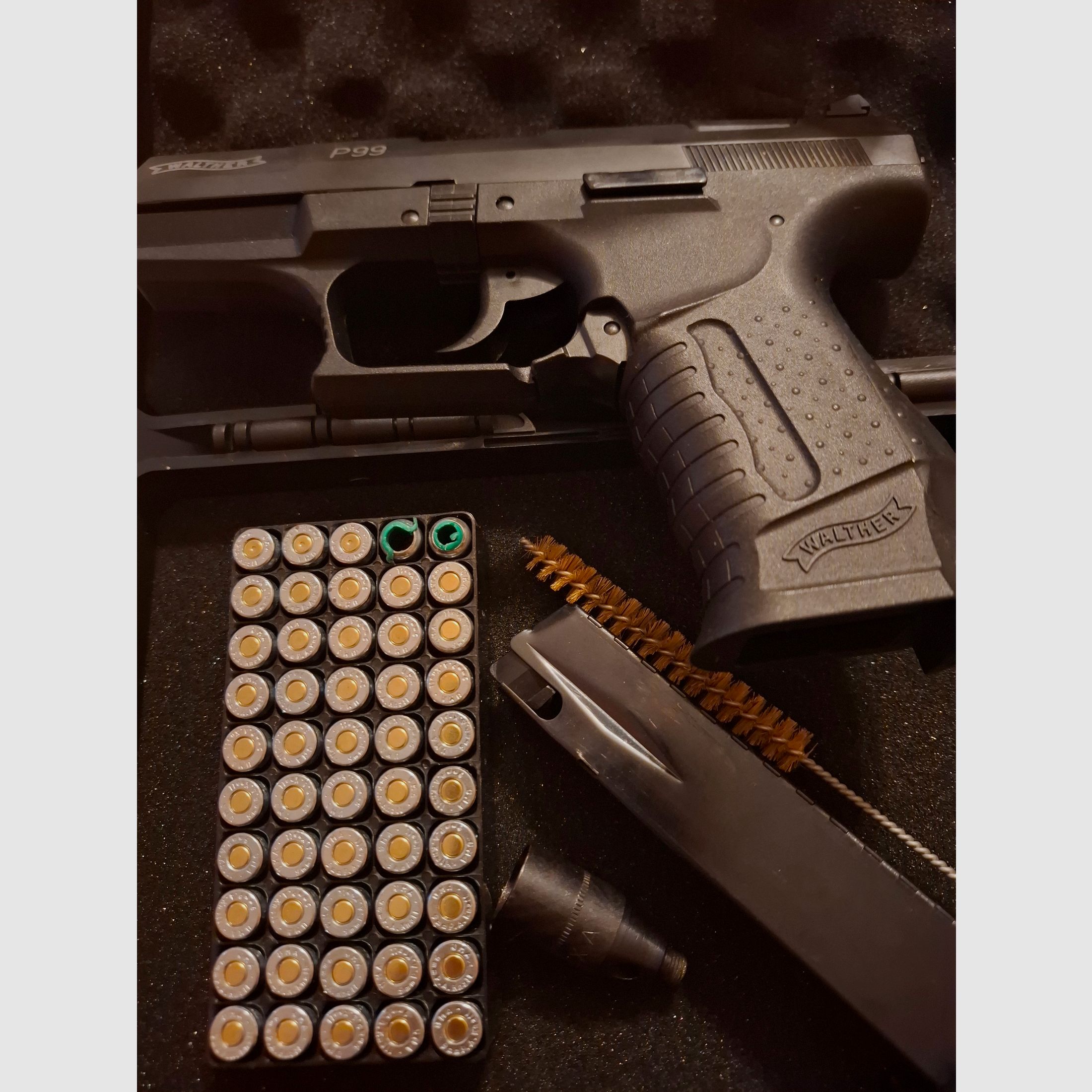Walther P99 PTB 637 9mm P.A.K. met munitie