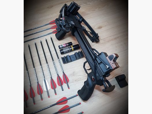 X-Bow Armbrust Supersonic FMA Magazine + Bolzen und Zubehör 