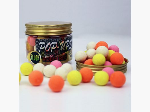 FLUOR POP UPS PRO ELITE BAITS ROBIN RED GOLD