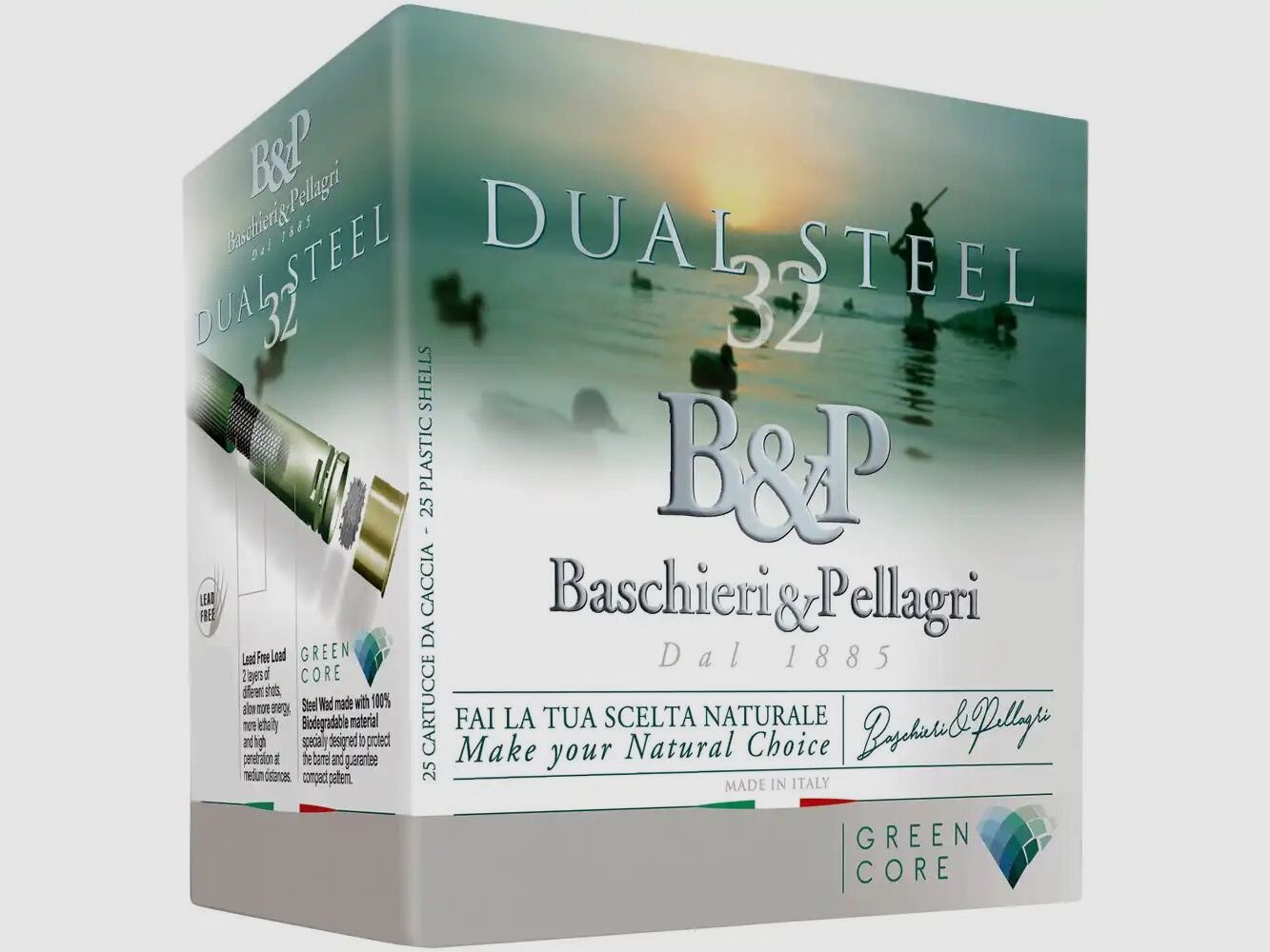 Baschieri & Pellagri Dual Steel GC 3,1mm Zinco + 3,3mm Acciaio - 28g - 25 pz