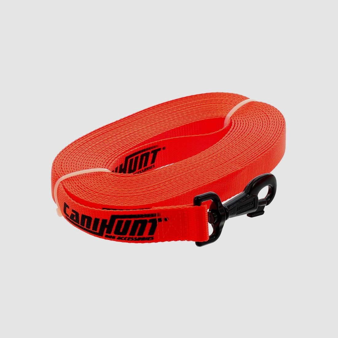 Longe Hunter first - Plate - Orange - 10m - 25mm - Canihunt, image 1 sur 2