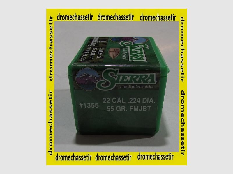 Scatola da 100 proiettili Sierra .224 55grs FMJBT ref 1355