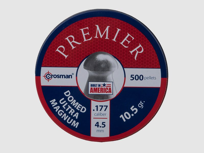 Rundkopf Diabolos Crosman Premier Domed Ultra Magnum Kaliber 4,5 mm 0,68 g glatt 500 StĂĽck