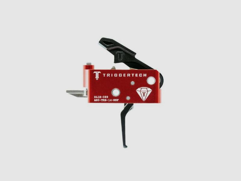 TRIGGERTECH AR15 Diamond Flat Trigger Two Stage, gerades Züngel