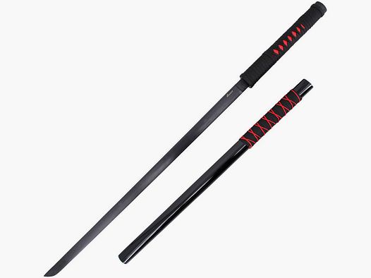Ninja Katana Schwert mit schwarzer Klinge