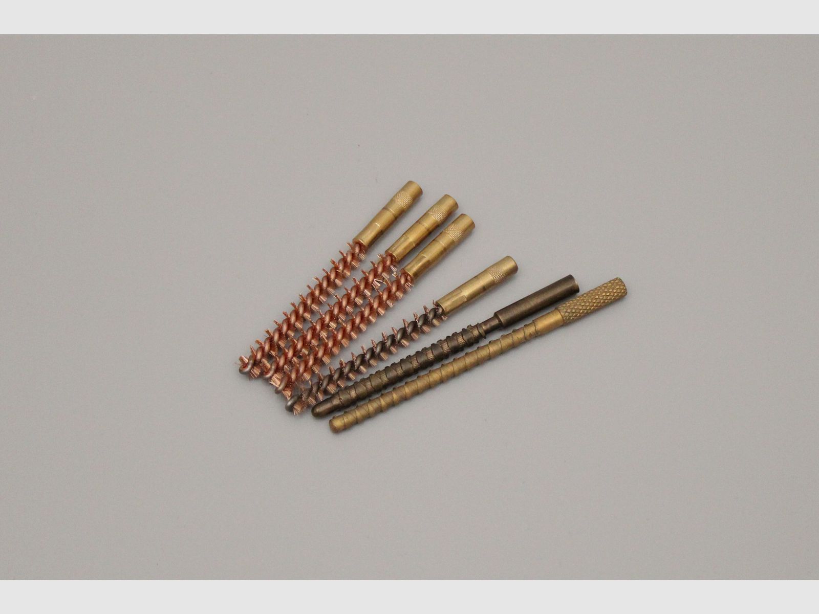 Parker Hale 4x Phosphor Bronzebürsten und 2x Messing-Patchspitzen Kal. 22 