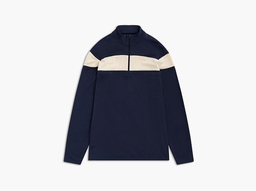 Bergans Uldal Half-Zip Woltrui Heren Donker Marine/Crème S