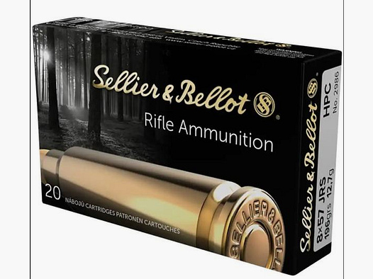 SELLIER & BELLOT Kugelpatronen 8x57IRS HPC 20 Stk   12,7g/196grs