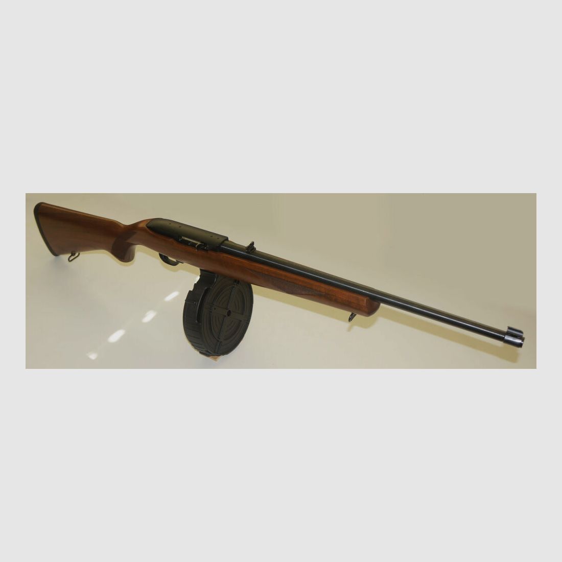 Duitse Sportwapens 110-schots trommelmagazijn Rotary-magazijn voor Ruger 10/22 kaliber .22lr. Trommel-magazijn