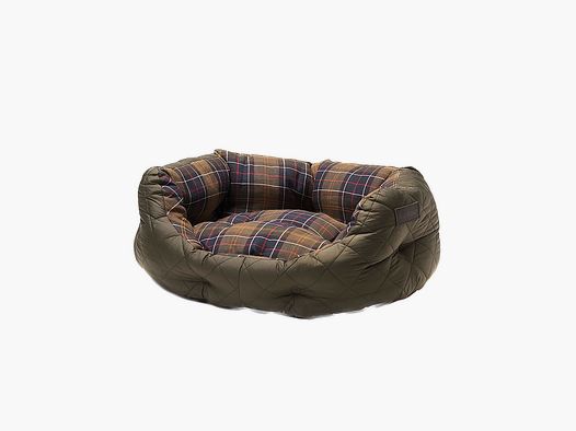 Cama para perros BARBOUR acolchada oliva