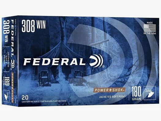 Federal SP P-Shok 11.7g/180grs à20 .308Win