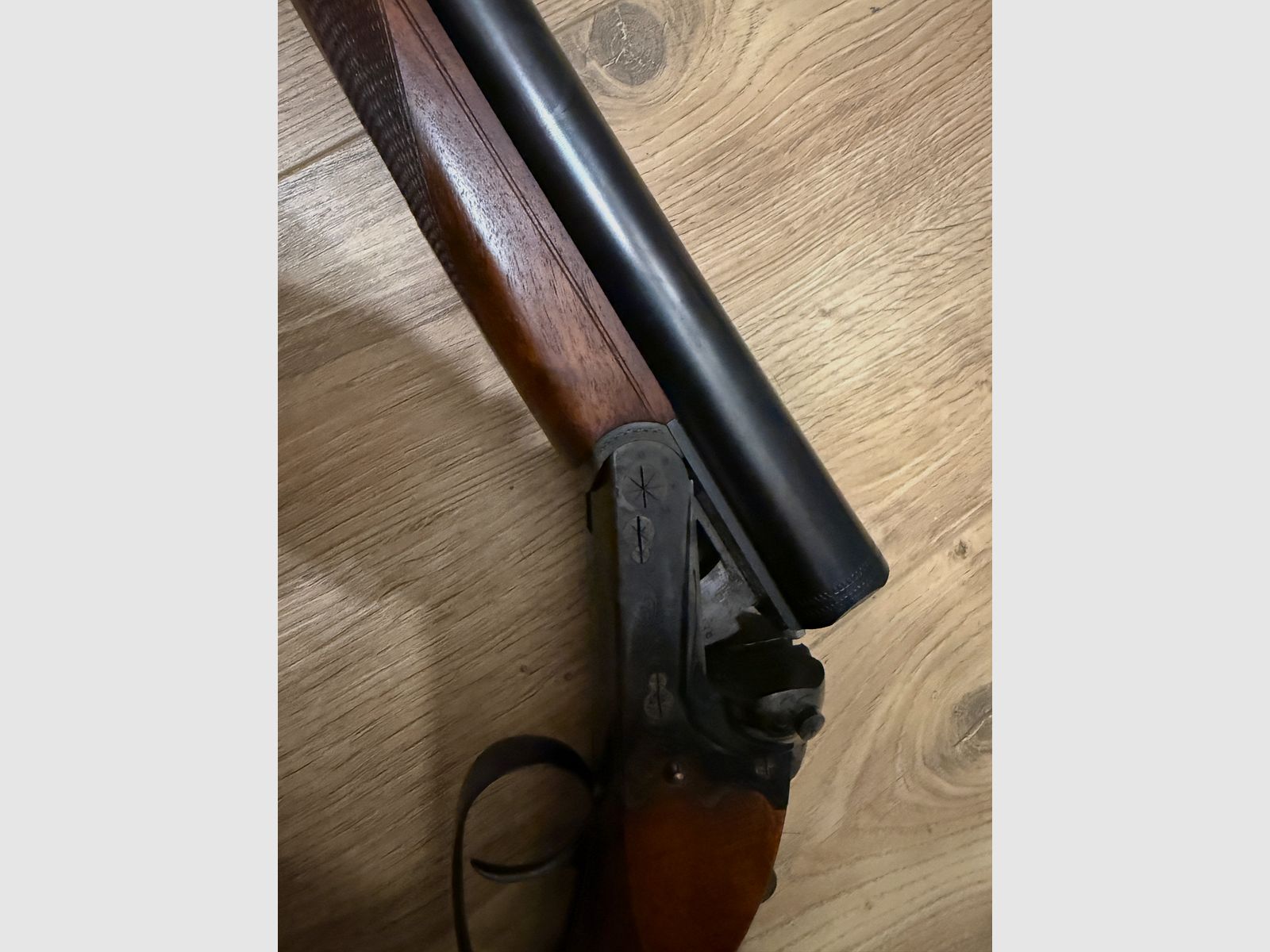 Simson Suhl double-barrel shotgun cross shotgun 12/70 shotgun color hardening