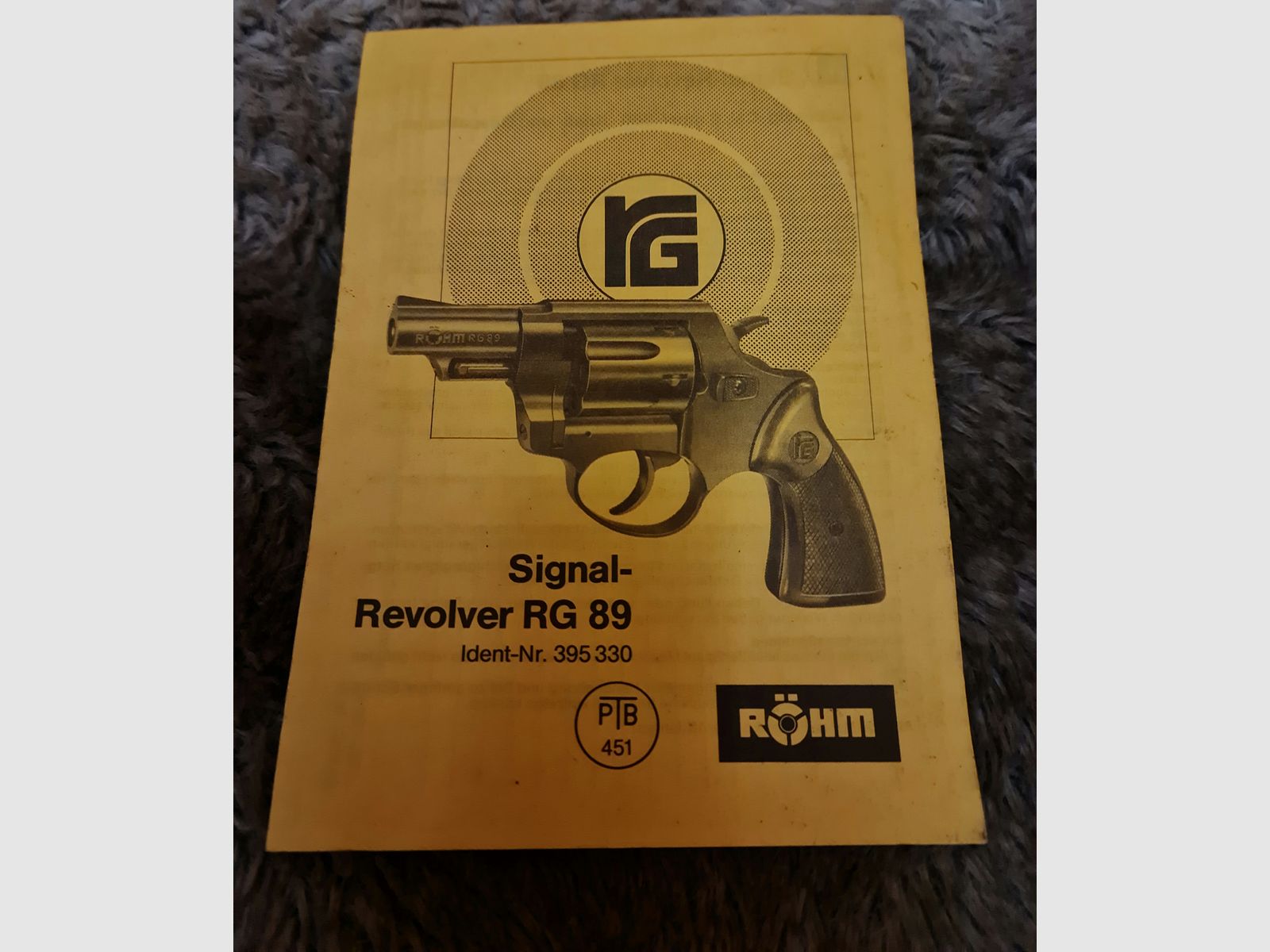 Originele gebruiksaanwijzing Röhm RG 89