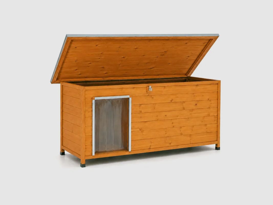 Hochisolierte Holznische Größe 2XL - Dreischichtige Fichte mit wasserdichtem Dach, Bild 9 von 15
