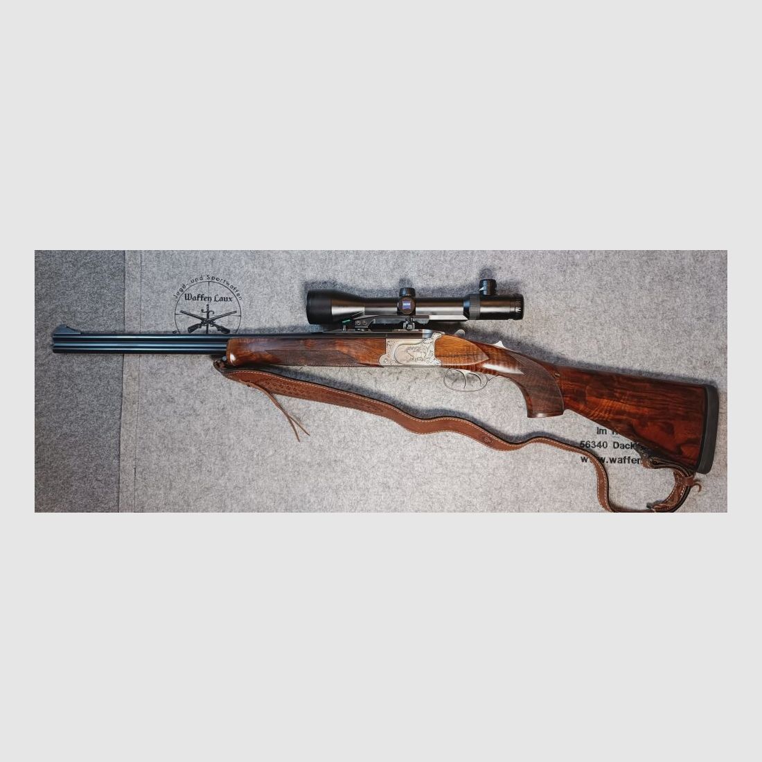 Krieghoff Ulm Ultra TS Zeiss Variopoint 2.5-10x50 Krüppelschaft* RH with left eye