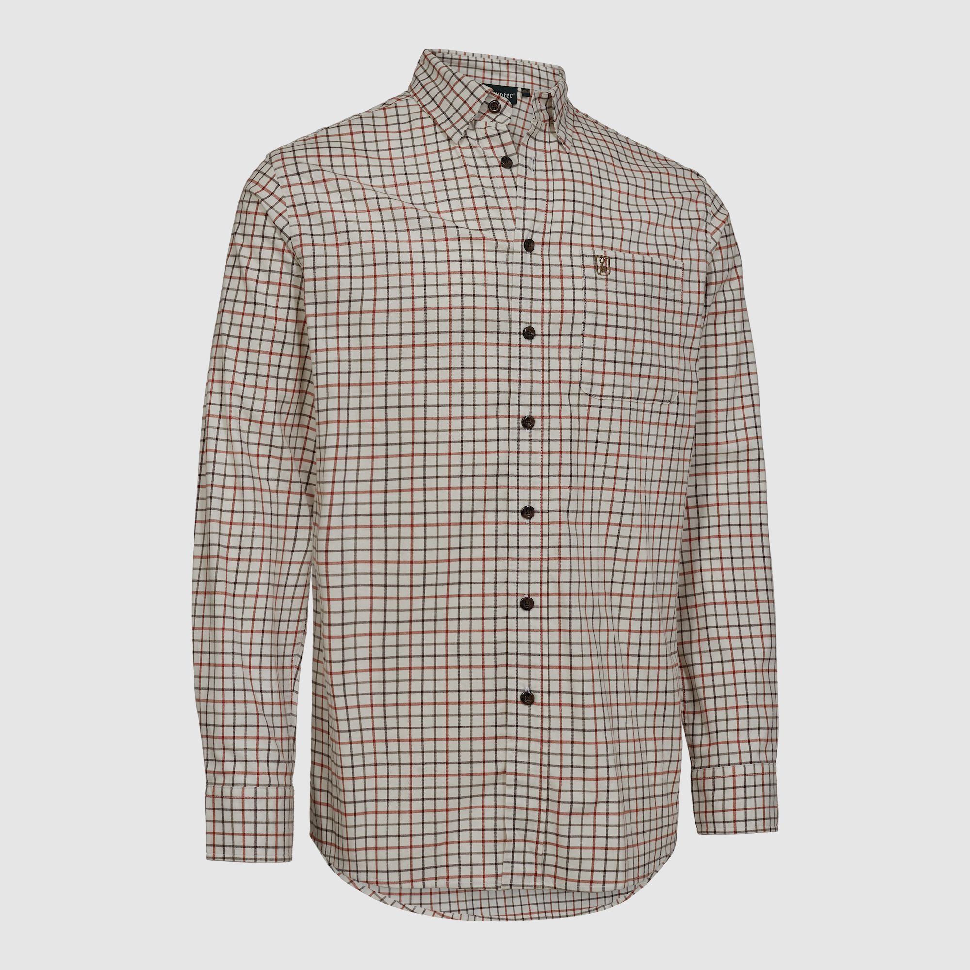 Deerhunter Gavin Shirt Men Orange Check 49/50