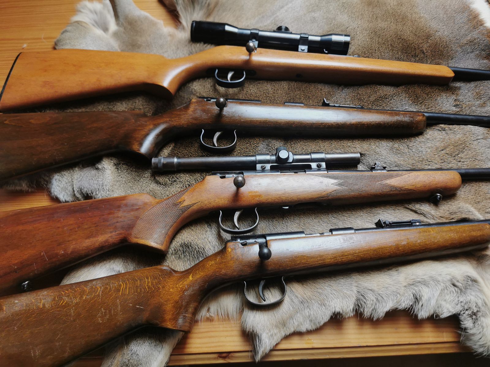 4 x Repetidor Anschütz 22 l.r.
