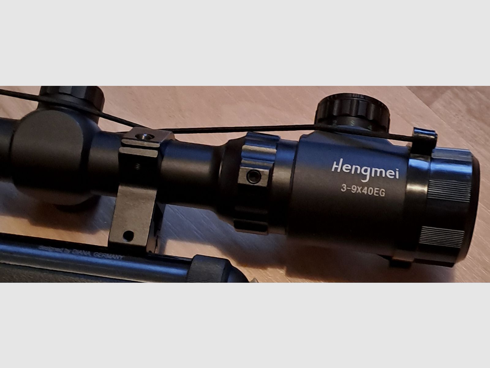 DIANA eleven with scope and very good bag.