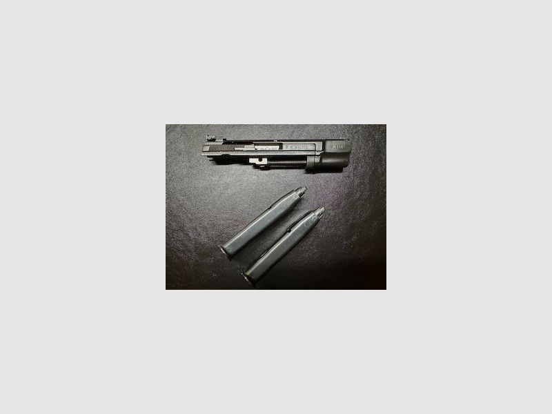 Brünner CZ Kadet 75 pistol with interchangeable barrel .22lr and a lot of accessories