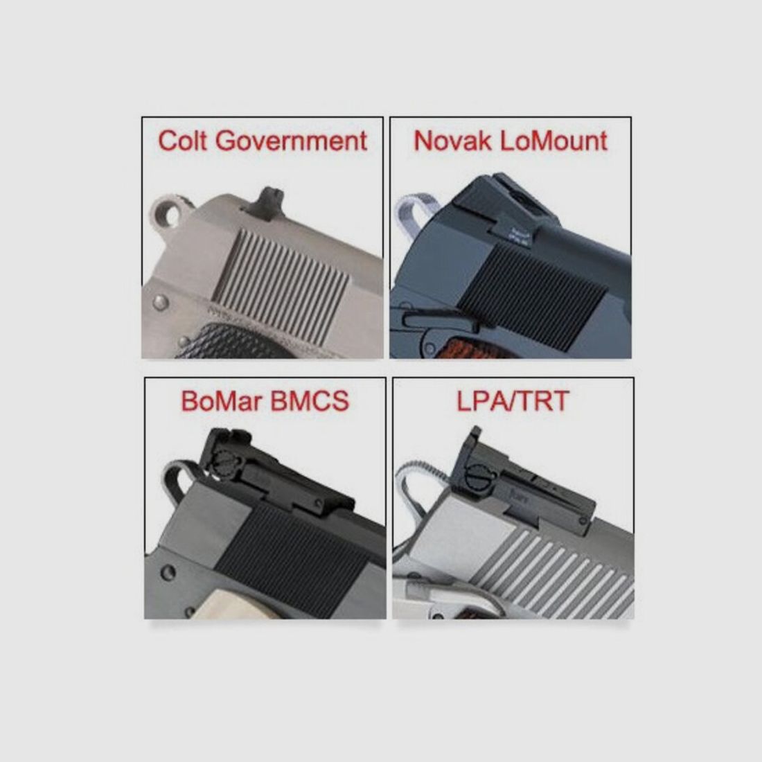 Kit de vise LPA SPF Fiber Colt 1911 XSE