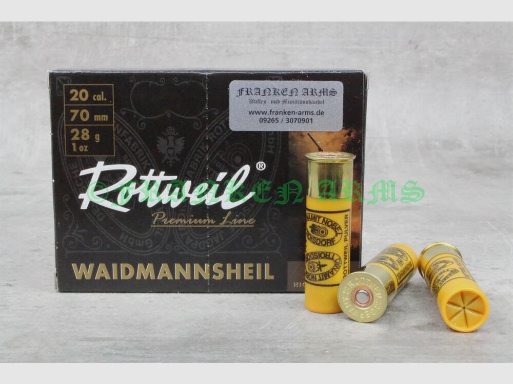 Rottweil Waidmannsheil HV 20/70 3,5mm 10 Stück Staffelpreise
