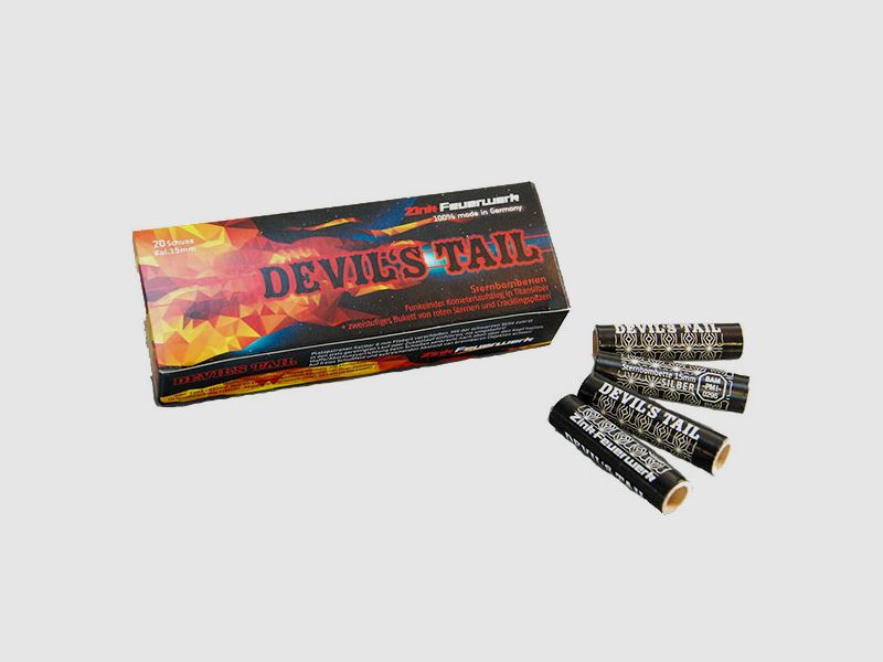 Zink 15mm Sternbombetten Devil´s Tail 20 Schuss