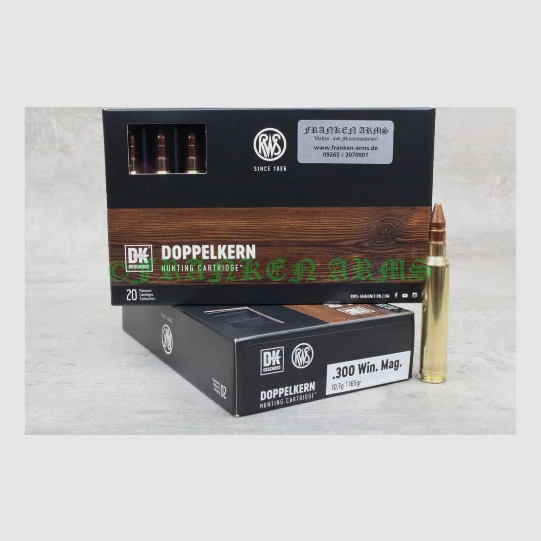 RWS Doppelkern .300 Win. Mag. 165gr. 10,7g 20 pièces Prix dégressifs