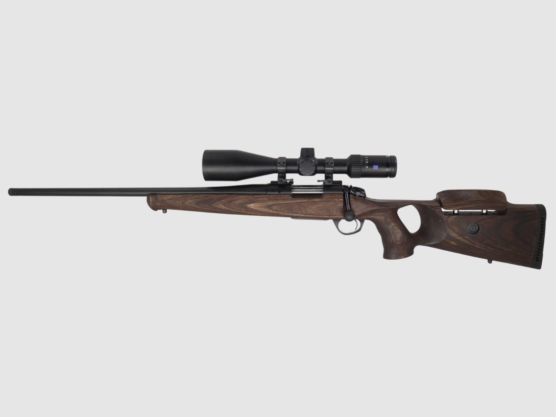 Bergara B14 B&H Prohunter LINKS Lochschaft Zeiss 2.5-15x56 fertig montiert / Optional: Brenner Schalldämpfer