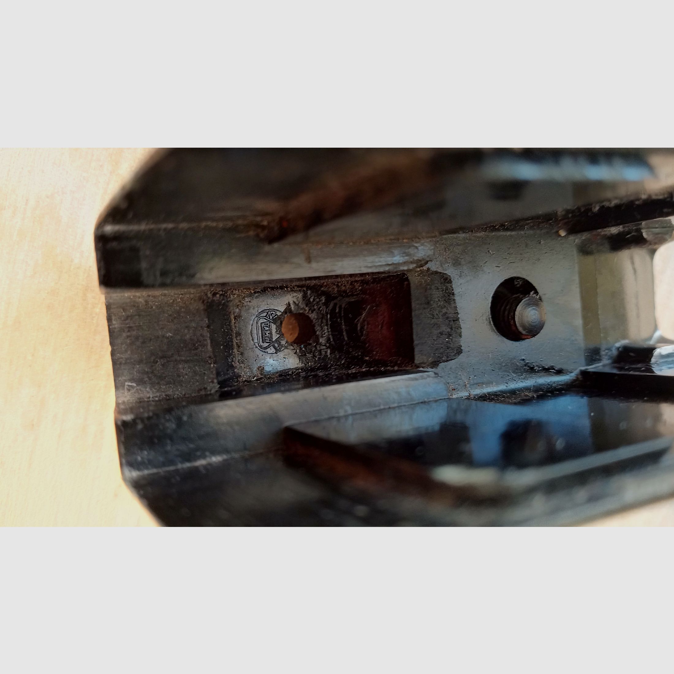 Black Bakelite grip panels for DDR police pistol-M including screw / Vintage grip for East German Makarov // 8 rounds PM 9x18