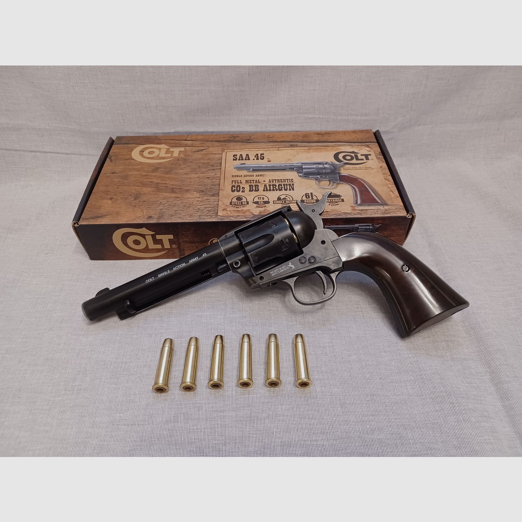 Colt SAA - antik / 4,5 mm BB / CO2 / Revolver / OVP (129)