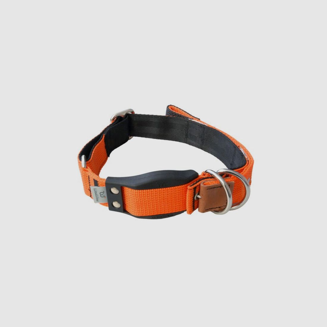 WowWow Hundehalsband mit integrierter Leine Orange