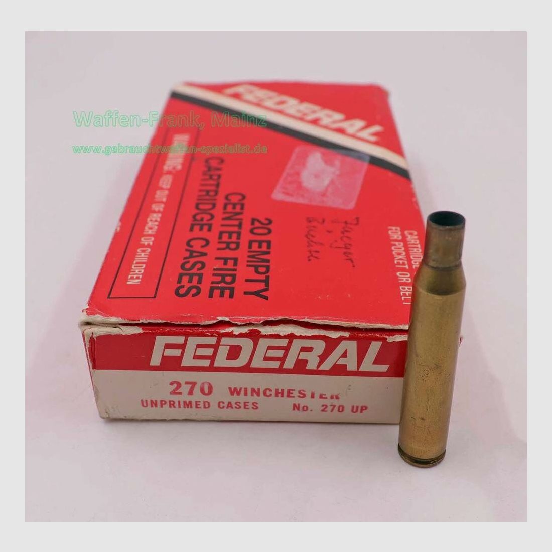 Federal / USA Étuis de Fusil Long, usagés Cal. .270 Winchester