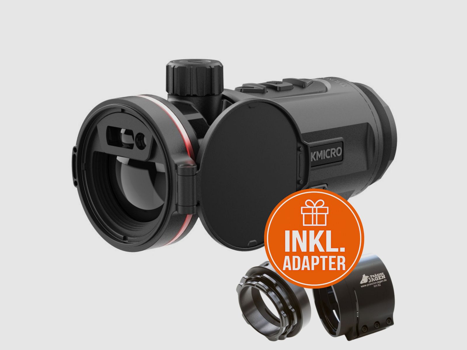 HIKMICRO Clip-On Thunder TQ35CL 3.0 Paquete Completo con Adaptador
