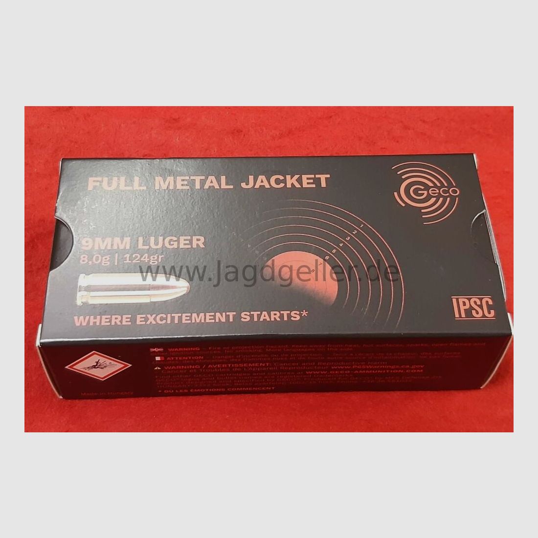 1.000 Schuss Geco 9mm Luger VM 8,0g Staffelpreise